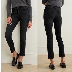 MOTHER Jeans Mid-Rise Dazzler Deep End Black Size 30
